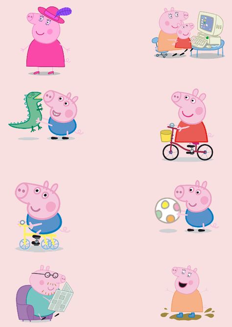 http://digitalsimples.blogspot.com.br/2014/04/imagens-peppa-pig-mamae-pig-papai-pig-e.html Peppa Pig Illustration, Peppa Pig Movie, Peppa Pig Printables, Peppa Pig House, Peppa Pig Wallpaper, Pig Wallpaper, Pig House, Peppa Pig Birthday Party, Pepa Pig