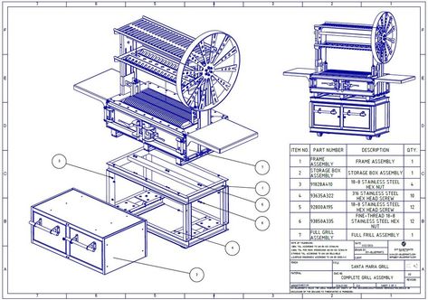 "🔥 Elevate your grilling game with this DIY Santa Maria grill plan! 🍖 Perfect for backyard BBQs, this project brings the flavors of the Central Coast to your own home. Get ready to impress your guests and master the art of open-fire cooking! https://www.diy-blueprints.com/diy-santa-maria-grill-plans-with-adjustable-features #bbq #bbqlovers #bbqlife #bbqlads #bbqlifestyle #diy#dıy #diycrafts #diyideas #grill #santamariagrill #weld #welding #weldlife #weldernation #weldeveryday Welding Projects Blueprints, Diy Blueprints, Santa Maria Grill, Open Fire Cooking, Diy Santa, Fire Cooking, Open Fire, Open Fires, Kitchen Equipment