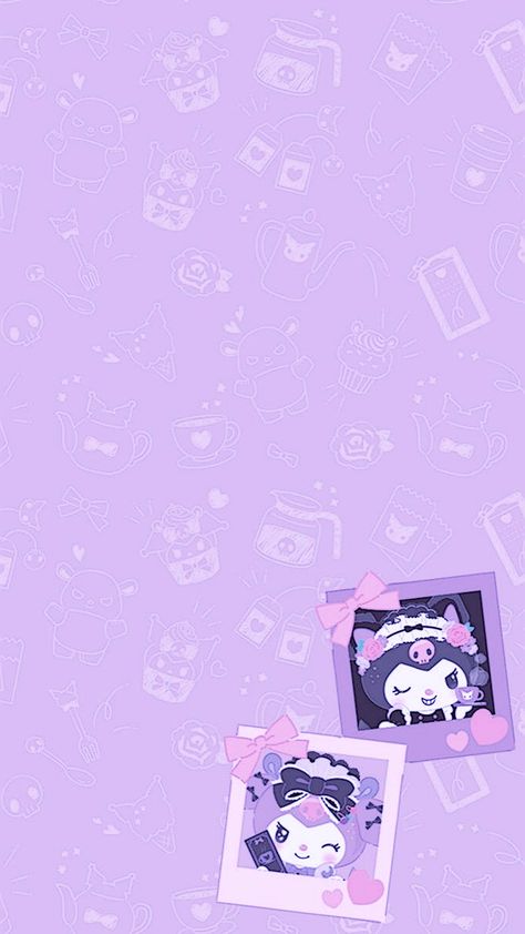 Kuromi Background, Birthday Invitation Background, Super Wallpaper, Tarpaulin Design, Kuromi Wallpaper, Tartan Wallpaper, Cute Iphone Wallpaper Tumblr, Purple Aesthetic Background, Note Writing Paper