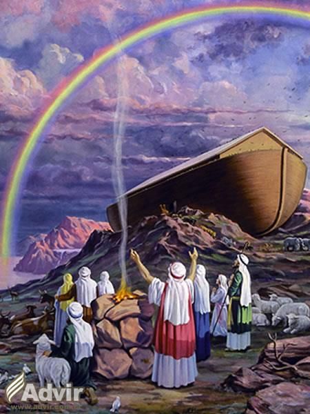 In a world taken over by evil, violence  and corruption, Noah was a righteous man. However, Noah wasn't just a  righteous man, he was the ... Biblical Artwork, Jesus Christ Painting, Book Of Genesis, Bible Images, Noah S Ark, Bible Pictures, Ayat Alkitab, The Ark, Christian Pictures