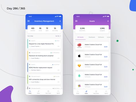 Admin & Inventory Management App | Day 287/365 - Project365 by Kishore | Dribbble | Dribbble Ux Examples, Checklist App, Trip Planner App, To Do App, Dashboard App, Dashboard Mobile, Android App Design, Ui Ux App, Super Sunday