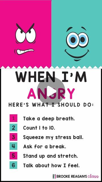 Brooke Reagan on Instagram: "Screen shot for quick reference for your kiddos or yourself! Ha! 

I don’t know about you…. BUT I needed this reminder today! 

Modeling appropriate ways to handle anger is HUGE for teaching the little humans that are CONSTANTLY watching your every move! 

Anger is 💯 an OKAY feeling that we all experience. It is what we do with our anger that matters. 

Grab the free social story in bio!

##iteachtoo #iteachspecialed #specialeducation #iteachsped #teacherfollowteachers #instateachers #teachersofig #freesocialstory #socialstory #feelings #calmingstrategies #selfregulation #behaviormanagement #behavior #sel #socialemotionallearning" Calming Strategies, Social Story, Self Regulation, Social Stories, Behavior Management, Social Emotional Learning, I Don T Know, Don T Know, How I Feel