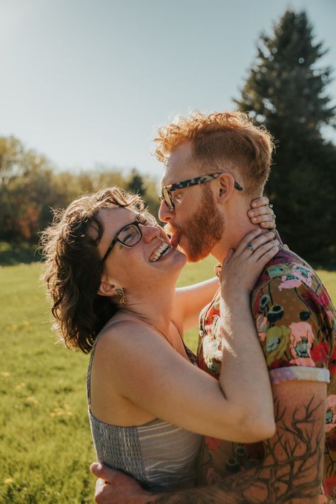 Engagement Photos For Awkward Couples, Silly Engagement Photos Ideas, Silly Couple Photoshoot Fun, Silly Engagement Photos Fun Poses, Engagement Photos Silly, Silly Couple Poses, Couple Photoshoot Funky, Silly Couple Photoshoot, Engagement Photos Funny Goofy