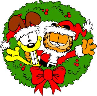 Garfield Odie, Garfield Pictures, Christmas Cartoon Characters, Garfield Christmas, Monday Images, Garfield Cartoon, Cartoon Graphics, Garfield And Odie, Morning Monday