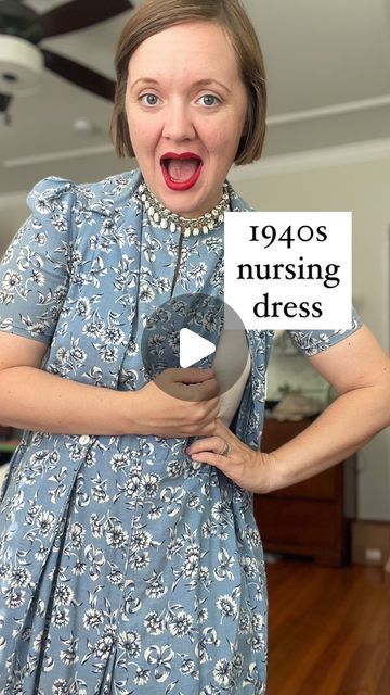 Diy Breastfeeding Clothes, Nursing Dress Breastfeeding, Vintage Nursing, Outfit For Church, Breastfeeding Fashion, Vintage Attire, Breastfeeding Dress, Breastfeeding Clothes, Nursing Mother