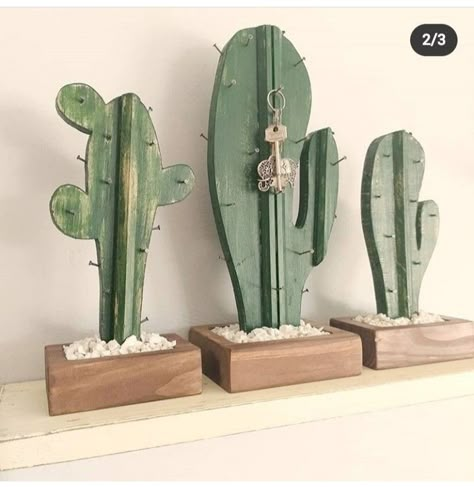 Wooden Cactus, نباتات منزلية, Budget Home, Home Diy Decor, Diy Home Decor On A Budget, Home Diy Projects, Diy Projects On A Budget, Diy Home Decor Easy, Diy Crafts For Home Decor