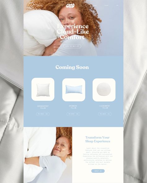 Experience Cloud-like comfort with Cirro☁️💤 The typeface was designed to give off a soft pillow kind of feel and the overall brand aesthetic is cozy. I had so much fun working on this 💭 brief by @modernbrief #modernbriefcirro Home Decor Website Design, Decor Website Design, Website Branding Design, Brand Aesthetic, Soft Pillow, Branding Website Design, Brand Guide, Modern Pillows, Web Designer