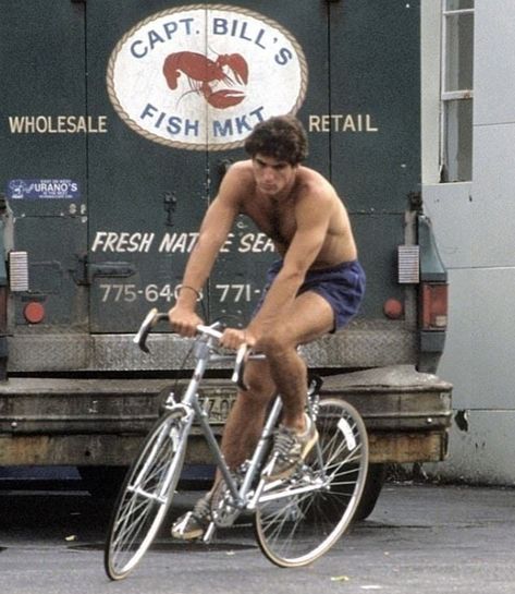 Liz Lange’s Instagram photo: “John F. Kennedy Jr. with his bike in New York, 1980s. It was so fun having Jackie, Caroline and JFK jr in NYC. They didn't act like…” Jfk Jr, Sporty And Rich, Oui Oui, Old Money, A Man, A Woman, Bike, Film, White