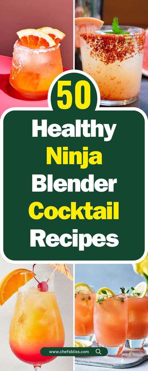 50+ Must-Try Ninja Blender Cocktail Recipes for Every Season! Easy Blender Cocktails, Ninja Cocktail Recipes, Ninja Fit Blender Recipes, Ninja Auto Iq Blender Recipes, Ninja Creami Cocktail Recipes, Ninja Hot And Cold Blender Recipes, Ninja Creami Cocktails, Ninja Appliance, Slush Drinks