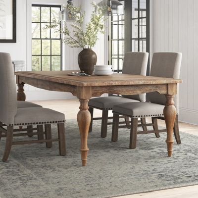 Extendable Dining Table Wood, Modern Farmhouse Dining Table, Wood Base Dining Table, Mango Wood Dining Table, Grey Dining Tables, Solid Oak Dining Table, Dining Table Wood, Modern Farmhouse Dining, Trestle Dining Tables