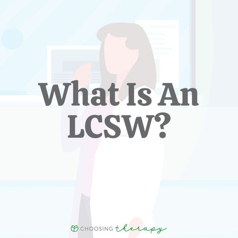 An LCSW is a Licensed Clinical Social Worker. LCSWs are Master’s level Social Workers with extensive professional training and expertise in mental health. LCSWs are required to fulfill requirements in their State of practice to obtain licensure, and must also successfully pass a national examination. LCSWs may practice independently. They provide License Clinical Social Worker, Social Work License, Licensed Social Worker, Types Of Mental Health, Clinical Social Work, Licensed Clinical Social Worker, Motivational Interviewing, Job Advice, Family Therapist