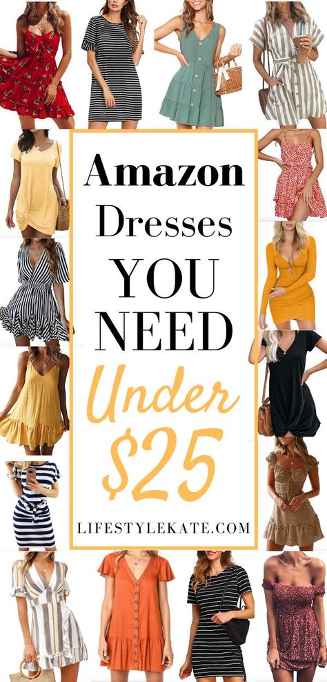 Amazon Summer Dresses, Best Clothing Websites, Dresses Amazon, Amazon Fashion Finds, Best Online Clothing Stores, Amazon Dresses, Amazon Clothes, Clothing Sites, Dresses 2020