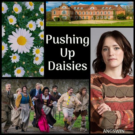 Pushing Up Daisies by ANGSWIN - Ghosts (TV 2019) - Alison & all the Ghosts - Rating: T - Summary: Alison just wanted to plant some flowers. - AO3 Link: https://archiveofourown.org/works/44745039 - FFN Link: https://www.fanfiction.net/s/14204010/1/Pushing-Up-Daisies Ao3 Link, Pushing Up Daisies, British Tv, Archive Of Our Own, Songs To Sing, Daisy Chain, Take Care Of Yourself, Pretty Flowers, Fanfiction