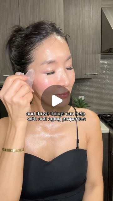 Aylen Park on Instagram: "Here is my mom and I’s gua sha routine🫶 We’re using a jade and ride quartz gua sha tools! #guasha #guasharoutine #guashafacial #massage #facial" Facial Gua Sha Before And After, Gua Sha Technique Face Lift, Gua Sha For Eye Wrinkles, Gua Sha Laugh Lines, Qua Sha Before And After, Face Massage With Gua Sha, Face Massage Gua Sha, Gia Sha Face Routine, How To Use Gua Sha On Face