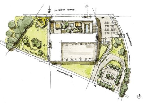 Gallery of blu / gmp Architekten - 13 Site Plan Sketch, Site Plan Architecture, Site Plan Drawing, Architecture Site Plan, Plan Architecture, Floor Plan Drawing, Architecture Model Making, Site Plans, Plan Drawing