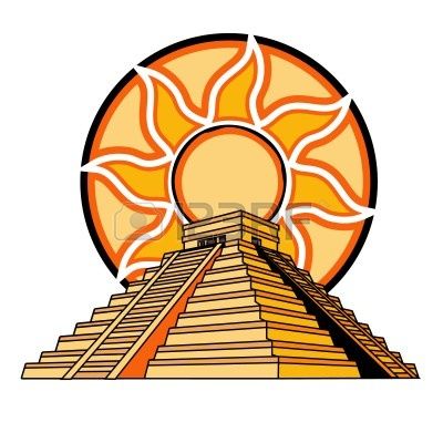 Sun temple Pyramid Tattoo, Aztec Temple, Aztec Pyramids, Aztec Artwork, Beer Branding, Mayan Tattoos, Aztec Civilization, Fire Vector, Maya Civilization