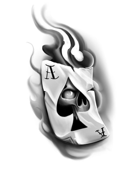 Tato 3d, Ace Of Spades Tattoo, Spade Tattoo, Ace Tattoo, Card Tattoo Designs, Gangsta Tattoos, Men Tattoos, Chicano Tattoos, Tattoo Design Book