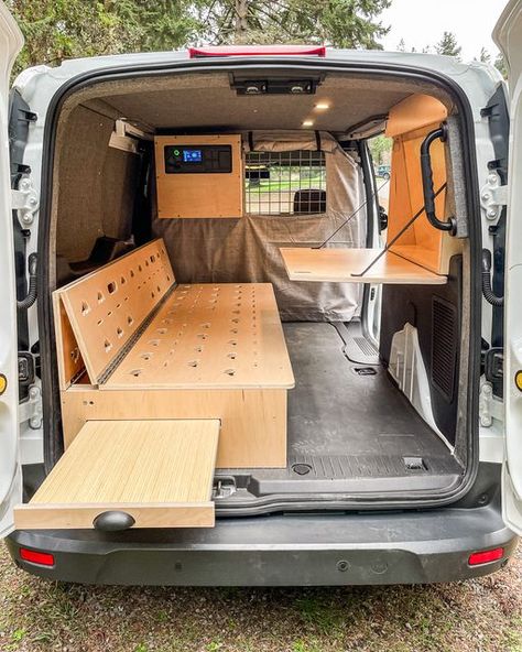 Flip Down Desk, Pullout Table, Ford Transit Custom Camper, Convertible Couch Bed, Transit Connect Camper, Camper Beds, Transit Camper, Convertible Couch, Peugeot Expert