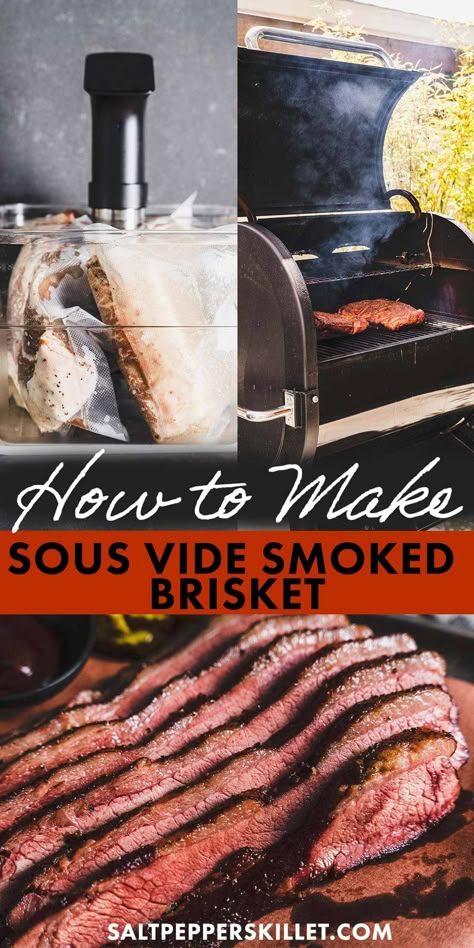 Sous Vide Brisket, Slow Smoked Brisket, Brisket Flat, Brisket Oven, Brisket Recipes Smoked, Bbq Brisket, Sous Vide Recipes, Baking Basics, Brisket Recipes