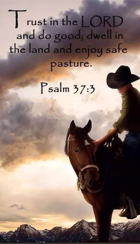 Inspirational Horse Quotes, Cowboy Quotes, Licensed Professional Counselor, Psalm 37, Trust In The Lord, Horse Quotes, Faith Prayer, Prayer Warrior, Bible Verses Quotes Inspirational