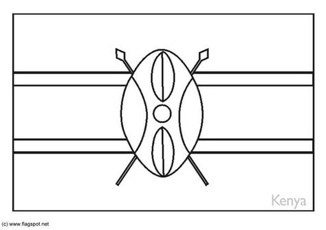 Coloring page flag Kenya Kenya Art, Kenyan Flag, Kenya Flag, Cool Math Tricks, African Architecture, Africa Flag, World Thinking Day, African Flag, Flag Coloring Pages