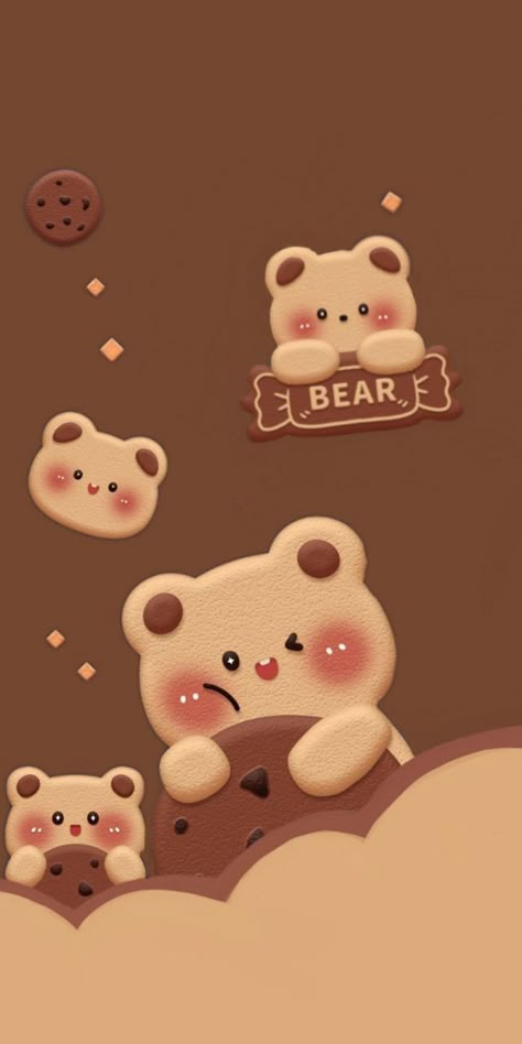 Cute Wallpapers Aesthetic Bear, Teddy Bear Wallpaper, Jelly Wallpaper, Cute Mobile Wallpapers, Iphone Wallpaper Classy, Iphone Wallpaper Kawaii, Cute Galaxy Wallpaper, Simple Iphone Wallpaper, Wallpaper Girly