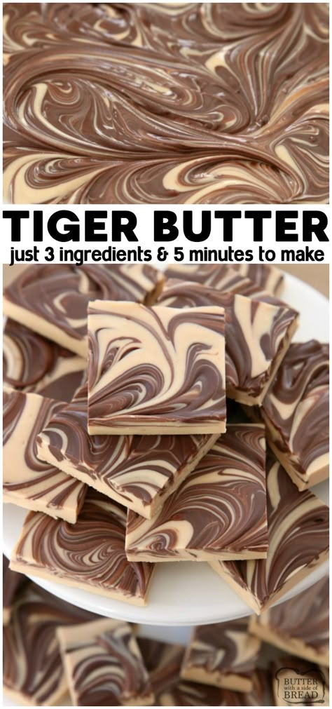 Tiger Butter, Holiday Candy Recipes, Fudge Recipes Easy, Chocolate And Peanut Butter, Candy Recipe, Candy Recipes Homemade, Christmas Candy Recipes, Peanut Butter Fudge, Peanut Butter Chocolate