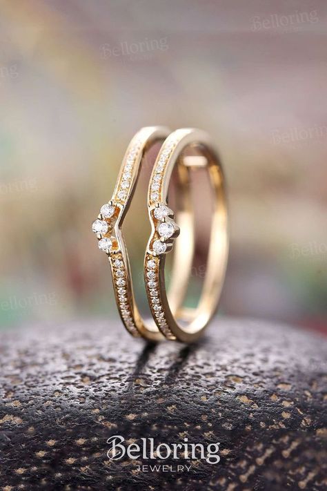 Gold Ring Enhancer, Wedding Ring Jackets, Wedding Ring Enhancers, Wedding Band Yellow Gold, Ring Jacket, Enhancer Wedding Band, Ring Enhancer, Antique Ring, Curved Wedding Band