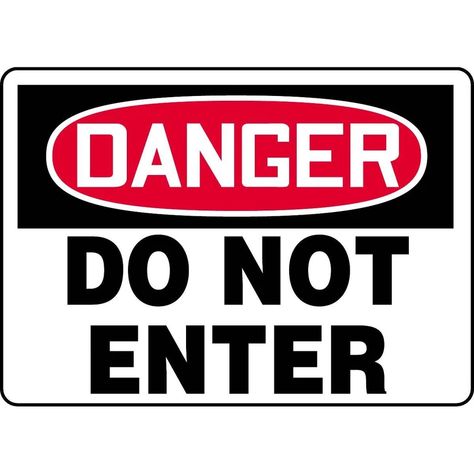 Danger / Do Not Enter Sign | Gempler's Do Not Enter Sign, Do Not Enter, Exit Sign, Facilities Maintenance, Vinyl Signs, Halloween Signs, Warning Signs, Danger Sign, Adhesive Vinyl