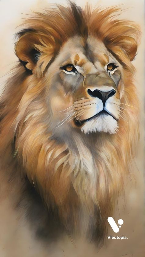 Lion Painting Easy, Lion Art Painting, Pictures Of Lions, Leo Painting, Wolf Canvas Art, Birds Photography Nature, Dog Portraits Painting, Tiger Artwork, Lion Artwork