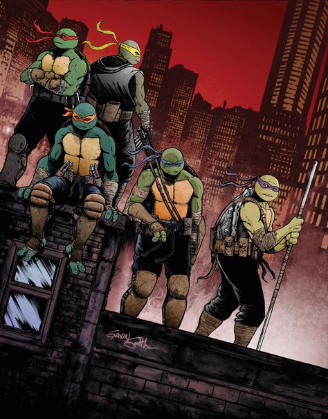 Four Brothers, Ninja Turtles Action Figures, Teenage Mutant Ninja Turtles Artwork, Indie Comic, Teenage Mutant Ninja Turtles Art, Ninja Turtles Artwork, The Turtles, Tmnt Artwork, Teenage Ninja Turtles