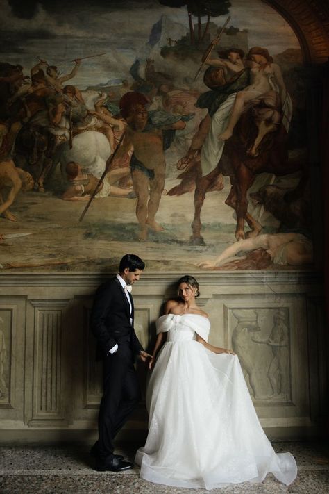 villa carlotta wedding in lake como italy, off the shoulder wedding dress, bridal bun, bridal updo, museum wedding inspo, italy wedding, lake como wedding, statement earrings, bridal inspo, culture theory co photography, pamela bearden, destination wedding photography Wedding Statement Earrings, Wedding Lake Como, Villa Carlotta, Off The Shoulder Wedding Dress, Art Museum Wedding, Destination Wedding Italy, Museum Photography, Art Gallery Wedding, Shoulder Wedding Dress