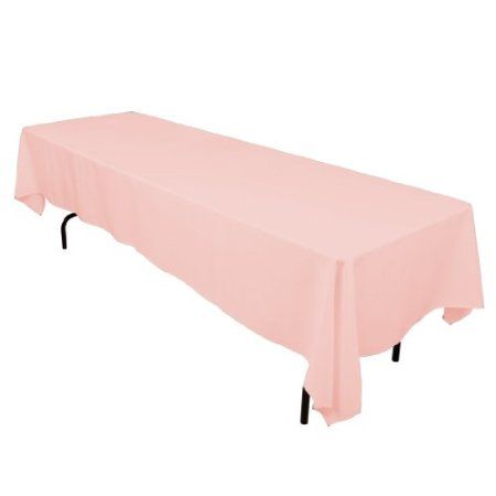 Amazon.com: 60 x 126 in. Rectangular Polyester Tablecloth Pink: Home & Kitchen Cloth Table Covers, Outdoor Picnic Tables, Rectangle Tablecloth, Banquet Tables, Tablecloth Fabric, Rectangle Table, Buffet Table, Rectangular Table, Linen Tablecloth