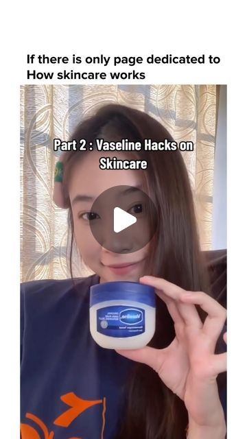 Beauty Tips & Tricks 🔥 on Instagram: "Vaseline Skincare Hacks! ✨ #vaseline #skincaretips #skincarenatural #vaselineliptherapy #skingoals" Vaseline Tips Hacks, Skin Care With Vaseline, Vaseline Face Skin Care, Vaseline Uses For Face Skin Care, How To Use Vaseline, How To Use Vaseline On Face, Use Of Vaseline For Face, Vaseline On Face, Vaseline Uses For Face