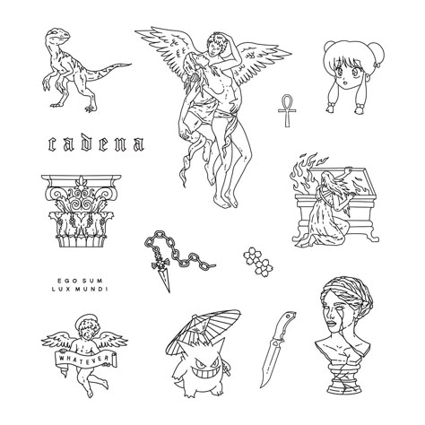 3 Inch Tattoo Ideas, Jason Tattoo, Tattoo Stencil Designs, Patchwork Tattoos, Roman Tattoo, Tattoos 2024, Best Tattoo Ever, Flash Sheets, Blackwork Designs