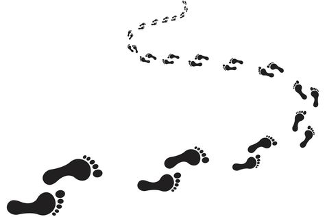 Footprints on a curved path Footprint Poster, Church Banner, Water Footprint, Art With Meaning, Digital Footprint, Footprint Art, Church Banners, Baby Footprints, Art Books