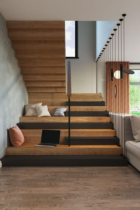 Stair Design Architecture, تحت الدرج, Staircase Interior Design, Staircase Design Modern, Stairs Design Interior, Escalier Design, Stairs Design Modern, Stairway Design, Stair Case