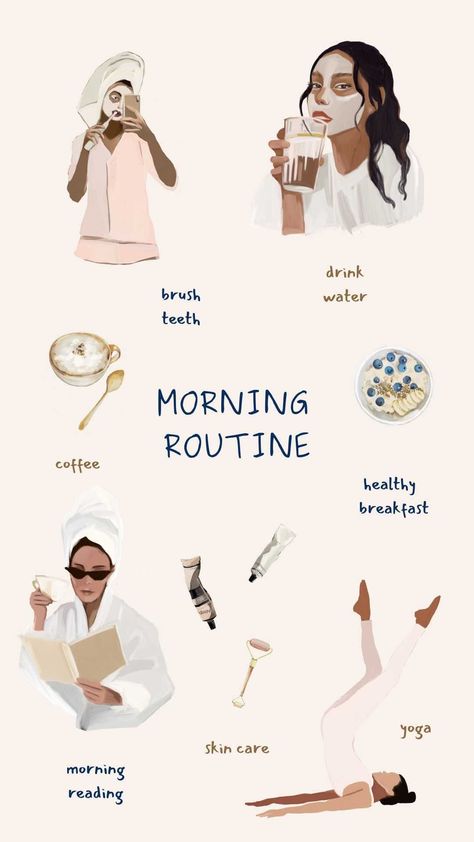 that_pintrest_girl • Original Audio Morning Self Care Routine, Morning Self Care, Yoga Skin, Morning Routine Productive, Johnny B, Building Resilience, Cosmetics Banner, Wedding Morning, Healthy Lifestyle Habits