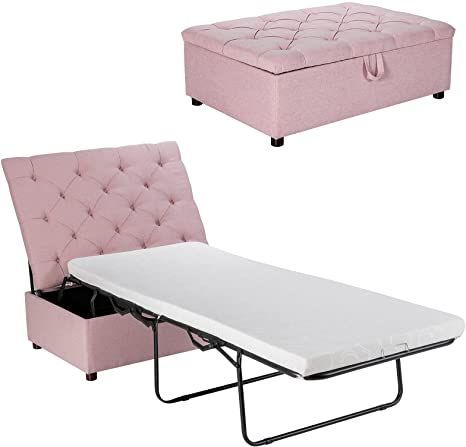 Ottoman Sleeper, Tufted Couch, Bed With Mattress, Convertible Couch, Folding Ottoman, Sleeper Ottoman, Single Sofa Bed, Sleeper Bed, Sofa Bed Mattress