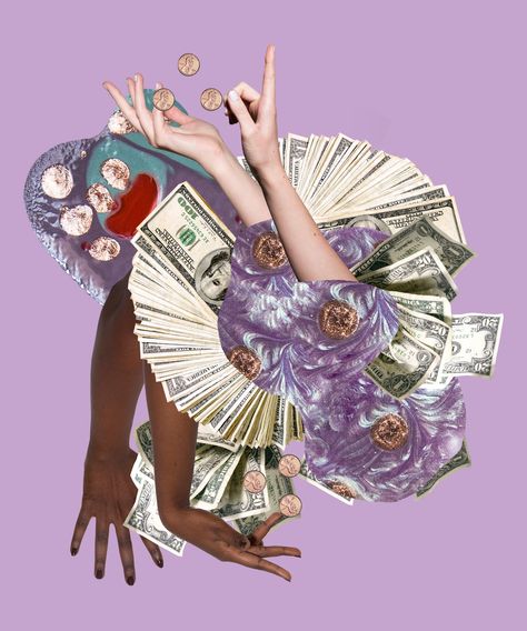 Financial Therapy, Money Collage, Money Artwork, Problems In The World, Money Design Art, Money Poster, Money Art, Money Lessons, Money Tattoo