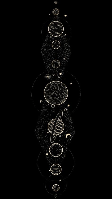 Space Drawings, Space Phone Wallpaper, Witchy Wallpaper, Simple Phone Wallpapers, Dark Phone Wallpapers, Galaxy Phone Wallpaper, Edgy Wallpaper, Dark Wallpaper Iphone, Star Wallpaper