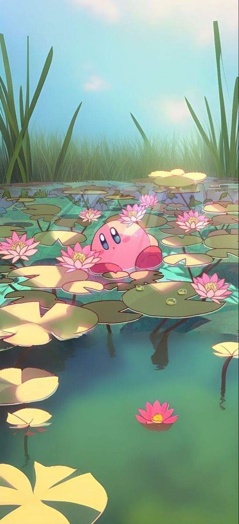 Cute Kirby Wallpapers, Kirby Wallpapers Aesthetic, Y2k Kirby, Kirby Iphone Wallpaper, Kirby Background, Kirby Wallpaper Iphone, Kirby Art Nintendo, Computer Wallpaper Y2k, Kirby Aesthetic