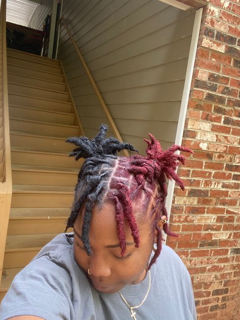 Birthday Hairstyles For Dreads, Loc Styles With Bangs For Women, Md Hairstyles, Mohawk Locs, 4c Styles, Locks Hairstyle, Women Dreadlocks, Black Locs, Short Locks