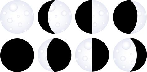 Moon Clip Art, Moon Phase Chart, Free Clipart Downloads, Shape Chart, Great Websites, Phases Of The Moon, Boy Stuff, Moon Shape, Clipart Black And White