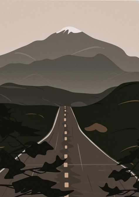 Road To Nowhere, Illustration Design, Road Trip, Illustrations, Road, Quick Saves, Art, Design