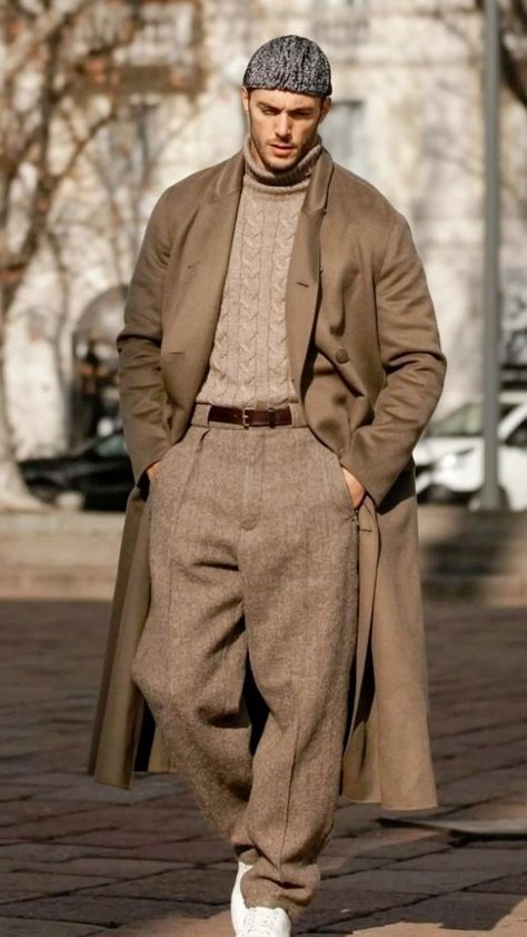 Casual Suit Style Men, Mens Coat Fashion, Winter 2024 Mens Fashion Trends, English Outfit Men, Monochromatic Mens Fashion, Church Men Outfit, Fall Fashion Men 2024, Men’s Fall Fashion 2024 Business Casual, Men Outfit Smart Casual