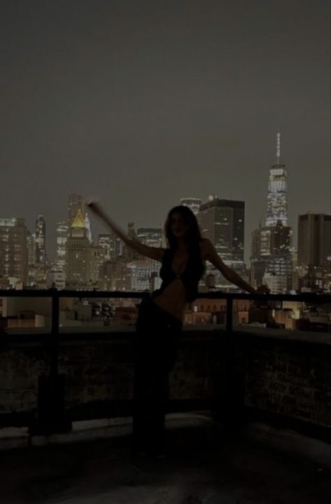 City Lights, At Night, Roof, A Woman, New York, Music, On Instagram, Instagram