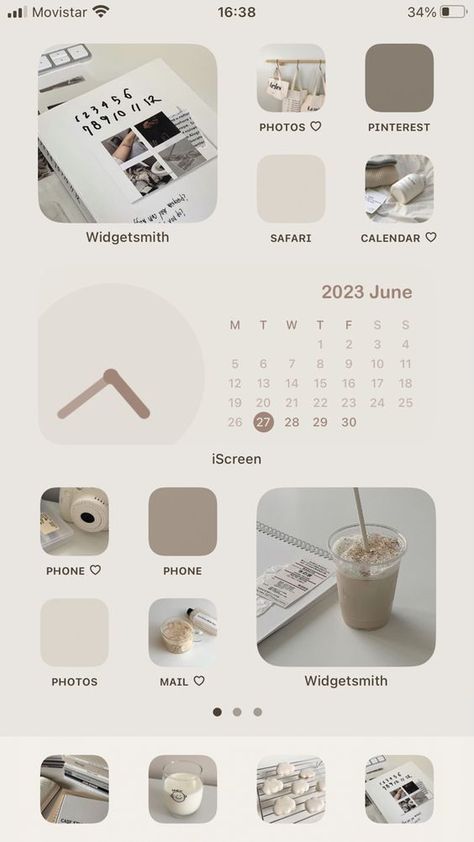 #Neutral_Home_Screen_Aesthetic #Cream_Iphone_Layout #Minimalist_Iphone_Layout_Beige #Homescreen_Layout_Beige Neutral Home Screen Aesthetic, Iphone Wallpaper Inspo Widgets, Cream Iphone Layout, Ios 16 Home Screen Ideas Beige, Homescreen Layout Beige, Iphone Apps Icon Aesthetic, Clean Girl Homescreen Layout, Beige Iphone Homescreen, Phone Themes White