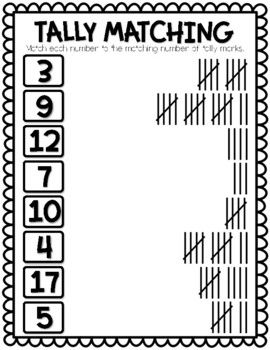 Tally marks worksheets | TPT Tally Mark Activities, Beginning Math, Counting Practice, Math Enrichment, Tally Marks, Sorting Activities, Preschool At Home, First Grade Math, Straight Line