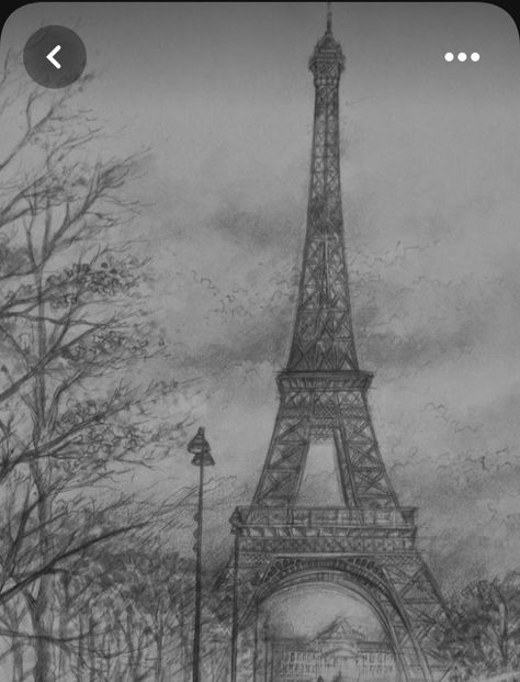 Eiffel Tower Clip Art, Scenery Sketch, Pencil Sketches Landscape, Eiffel Tower Drawing, Landscape Sketches, Paris Drawing, Fall Craft Ideas, Hipster Drawings, Landscape Pencil Drawings